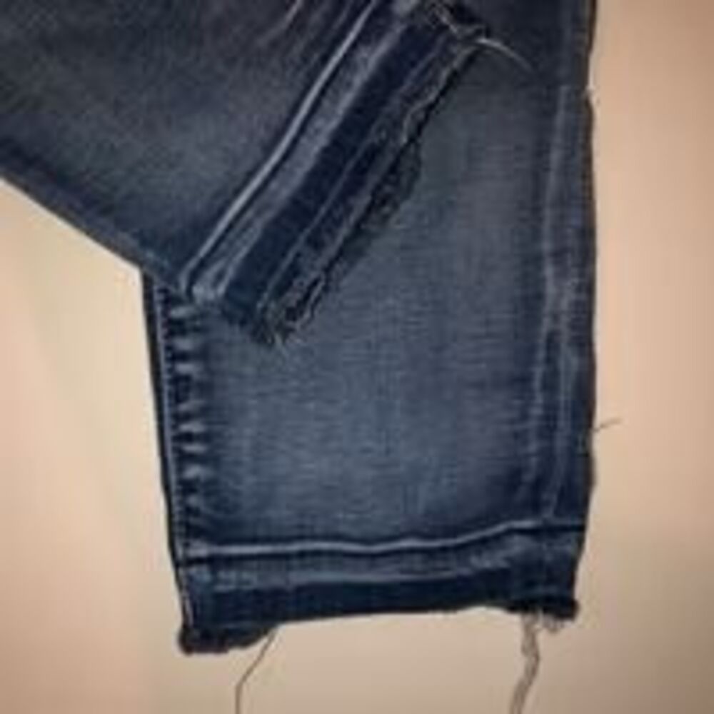 Women’s American Eagle super stretch jeans distressed destroyed sz 8 cropped 29 - Picture 2 of 10